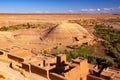 Beautiful ancient old city Ait Benhaddou near Ouarzazate, Atlas, Morocco Royalty Free Stock Photo