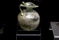 Beautiful Ancient Roman Glass Oinochoe at Marq Museum Royalty Free Stock Photo