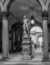 The beautiful ancient statue of Baccio Bandinelli, Orfeo and Cerbero 1519 Palazzo Medici Riccardi Florence, Italy