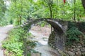 Beautiful ancient stone arch bridge