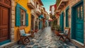 Beautiful ancient street in Marmaris TÃ¼rkiye resort vacation history