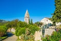 Beautiful ancient town of Osor on the island of Cres in Croatia Royalty Free Stock Photo