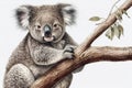 Beautiful animal style art pieces Cute Koala Drawing