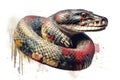 Beautiful animal style art pieces Snake A bold and powerful