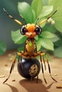 a beautiful ant can carry objects that weigh four times its body weight