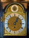 Beautiful Antique Clock Face with roman numerals . Royalty Free Stock Photo