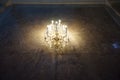 Beautiful antique glowing chandelier