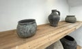 Beautiful antique pottery as part of interior house decoration good for multimedia background