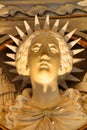 Beautiful and antique sculptures and busts in Monserrate palace