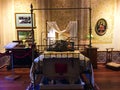 Traditional Bedroom in the Museo Remigio Crespo Toral, Cuenca Ecuador Royalty Free Stock Photo