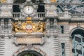 Beautiful Antwerp clock in Antwerpen-Centraal station