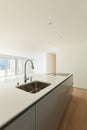 Beautiful apartment, modern kitchen Royalty Free Stock Photo