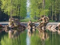 The beautiful Apollo Fountain of Place of Versailles Royalty Free Stock Photo