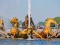 The beautiful Apollo Fountain of Place of Versailles Royalty Free Stock Photo