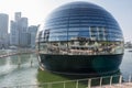 beautiful Apple store building at Marina Bay, Singapore