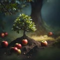 Beautiful apple tree - ai generated image