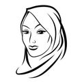Beautiful arab muslim woman