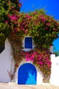 Sidi Bou Said, Beautiful Arabic Blue Door, Mediterranean Architecture Royalty Free Stock Photo