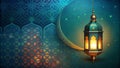 So beautiful arabic islamic pattern background with lamp ramadan kareem Royalty Free Stock Photo