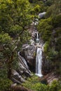 The beautiful Arado Waterfall Cascata do Arado at the Peneda Geres National Park in northern Portuga