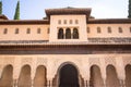 Entrance of courtyard of the Lions in the Alhambra Granada, Spain