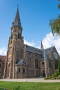 Beautiful archirectural image of church in town of Reeuwijk-dorp, Holland Royalty Free Stock Photo