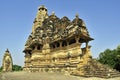 Beautiful architectural building of Visvanatha Temple at Khajuraho