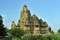 Beautiful architectural building of Visvanatha Temple at Khajuraho