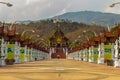 Beautiful architectural of Ho Kham Luang, the royal pavilion in lanna style building at the royal flora international horticulture