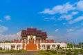 Beautiful architectural of Ho Kham Luang, the royal pavilion in lanna style building at the royal flora international horticulture