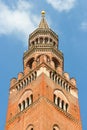 Beautiful architecture of bell tower Torrazzo of Cremona in Cremona Royalty Free Stock Photo