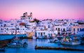 Evening scenery of greek island Paros