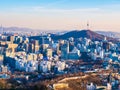 Beautiful Architecture building cityscape in Seoul city