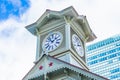 Beautiful architecture building with clock tower in Sapporo city Hokkaido Royalty Free Stock Photo