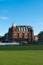 Beautiful architecture of the city of St. Andrews near the golf course in Scotland Royalty Free Stock Photo