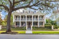 beautiful architecture and deep history of one of New Orleans oldest and most famous neighborhoods, the Garden District Royalty Free Stock Photo