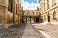 Entrance of Peterhouse, a college of Cambridge University, England Royalty Free Stock Photo