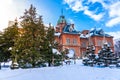 Beautiful architecture former government building hall landmakr of Sapporo city Hokkaido Royalty Free Stock Photo