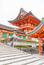 Beautiful Architecture Fushimiinari Taisha ShrineTemple in Kyoto Royalty Free Stock Photo