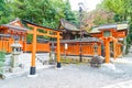 Beautiful Architecture Fushimiinari Taisha ShrineTemple in Kyoto Royalty Free Stock Photo