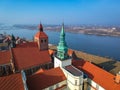 Beautiful architecture of Grudziadz at Wisla river