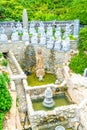 Beautiful Architecture at Haedong Yonggungsa Temple sits upon a Royalty Free Stock Photo