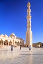 Beautiful architecture of Hurghada Marina Mosque in Egypt