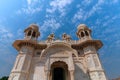 Beautiful architecture of Jaswant Thada cenotaph, Jodhpur, Rajasthan,India. in memory of Maharaja Jaswant Singh II. Makrana marble Royalty Free Stock Photo
