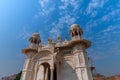 Beautiful architecture of Jaswant Thada cenotaph, Jodhpur, Rajasthan,India. in memory of Maharaja Jaswant Singh II. Makrana marble Royalty Free Stock Photo