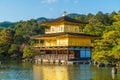 Beautiful Architecture at Kinkakuji Temple (The Golden Pavilion) in Kyoto. Royalty Free Stock Photo