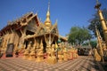 Beautiful architecture landscape of Wat Tai Royalty Free Stock Photo