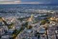 Beautiful architecture of the Les Invalides building with a golden dome in Paris, France Royalty Free Stock Photo