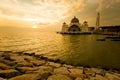 Melaka Straits Mosque in Malacca Royalty Free Stock Photo