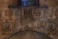 Santa Barbara Mission Skull and Crossbones Royalty Free Stock Photo